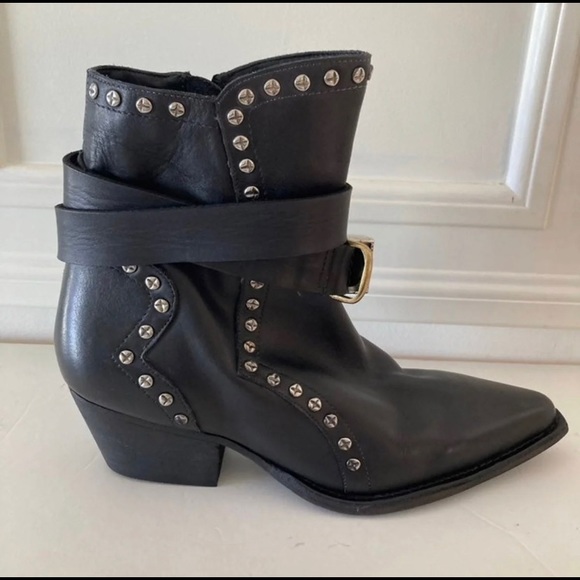 Free People Black Backstage Booties - Picture 3 of 4